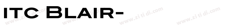 itc Blair字体转换